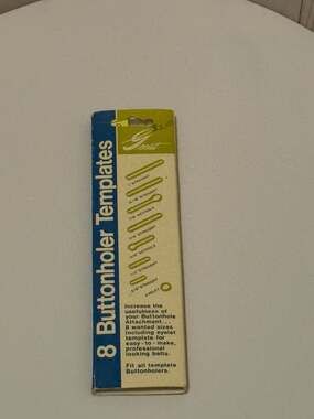 Vintage Greist 8 Buttonholer Templates